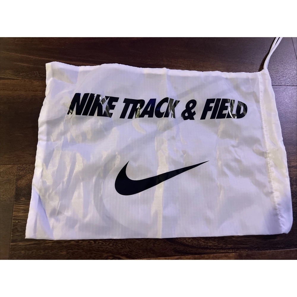 New Nike Track And Field Spikes Shoe‎ Bag White Black